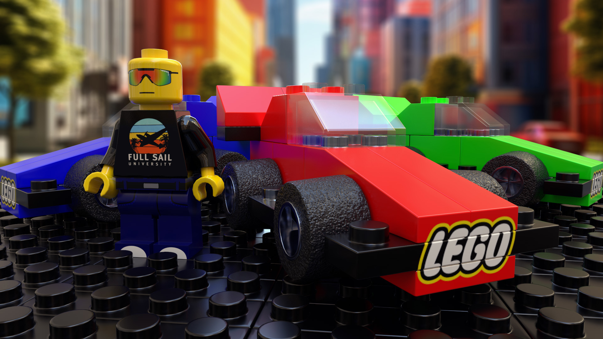 Lego Car Scene